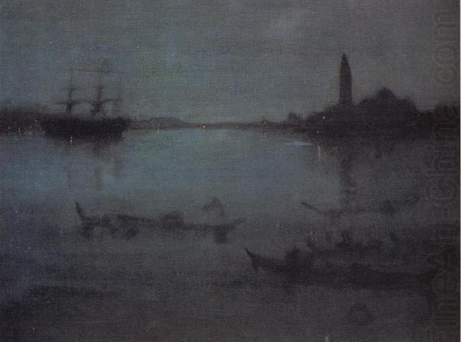 Nocturne in Blue and Silver:The Lagoon Venice, James Abbott McNeil Whistler